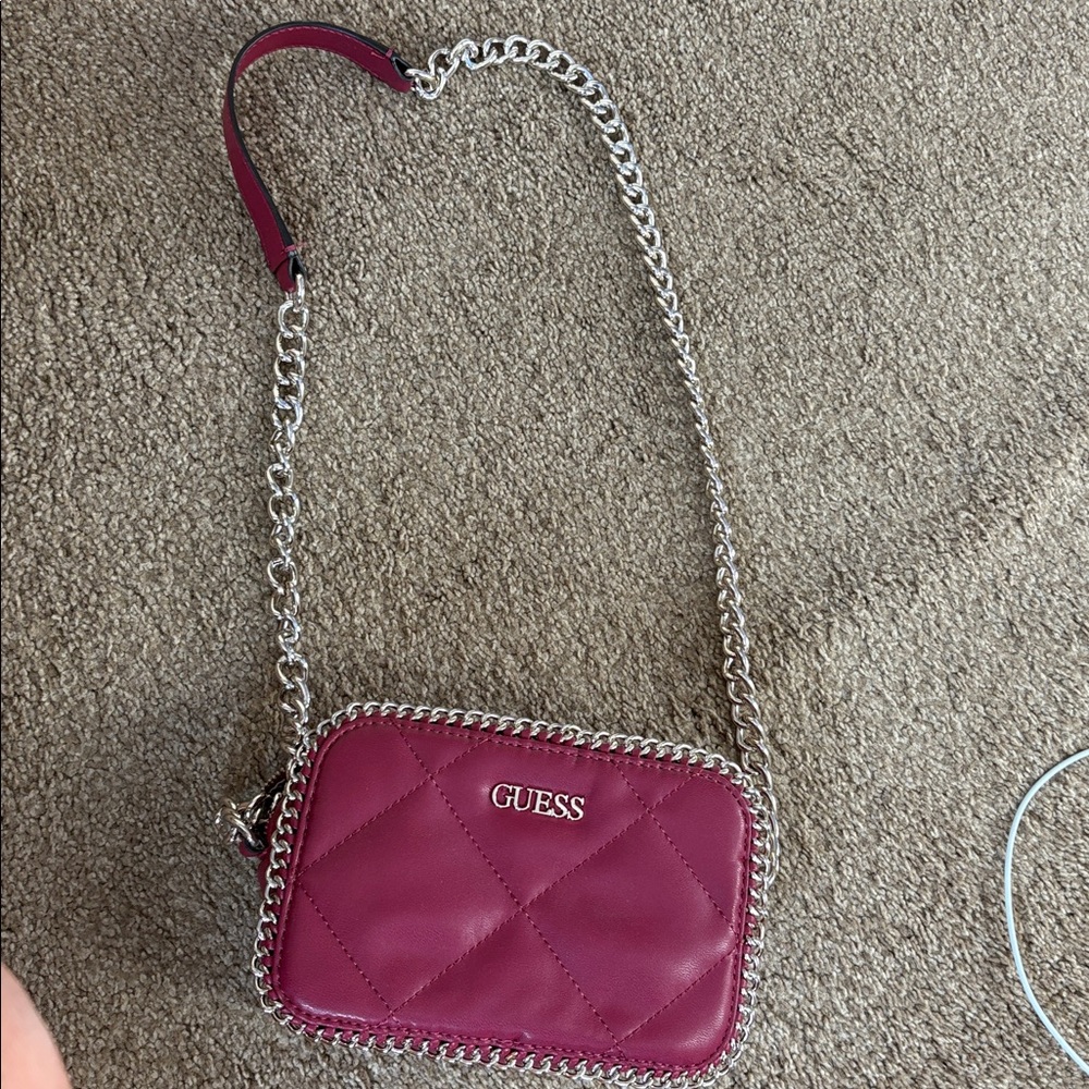 Guess Fuchsia Quilted Crossbody Bag. Never used before brand new!